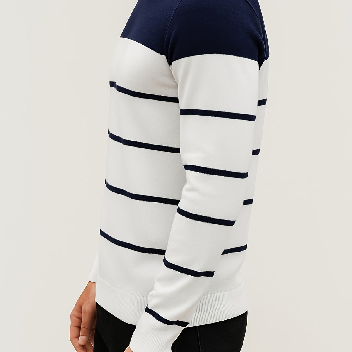 Everyday Sweater for Men | Stretch Crew Neck Autumn Layering