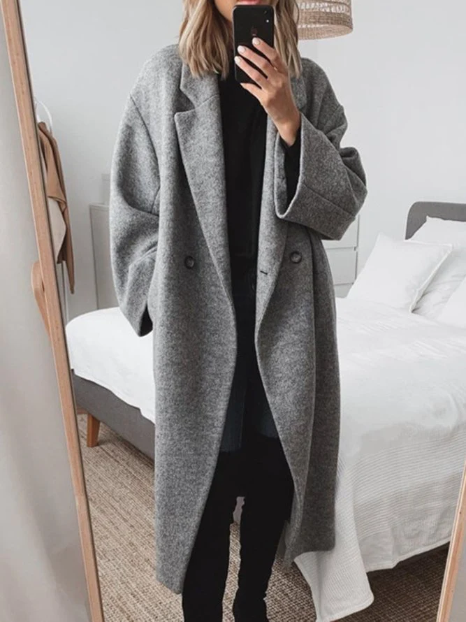 Gray Cosy Winter Coat for Women | Cold Weather Ready