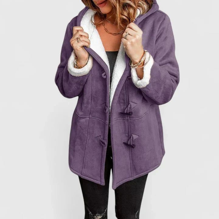 Fleece Lined Winter Coat for Women | Hooded Cold Weather Ready
