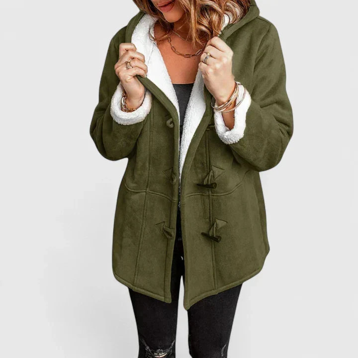 Fleece Lined Winter Coat for Women | Hooded Cold Weather Ready