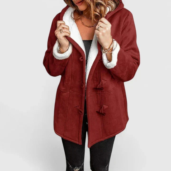Fleece Lined Winter Coat for Women | Hooded Cold Weather Ready