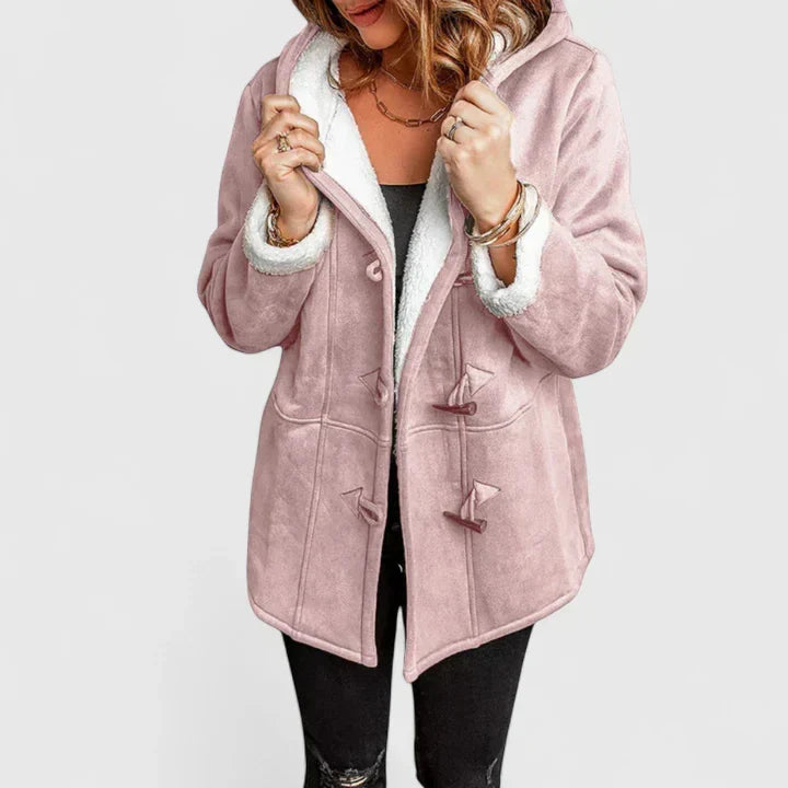 Fleece Lined Winter Coat for Women | Hooded Cold Weather Ready