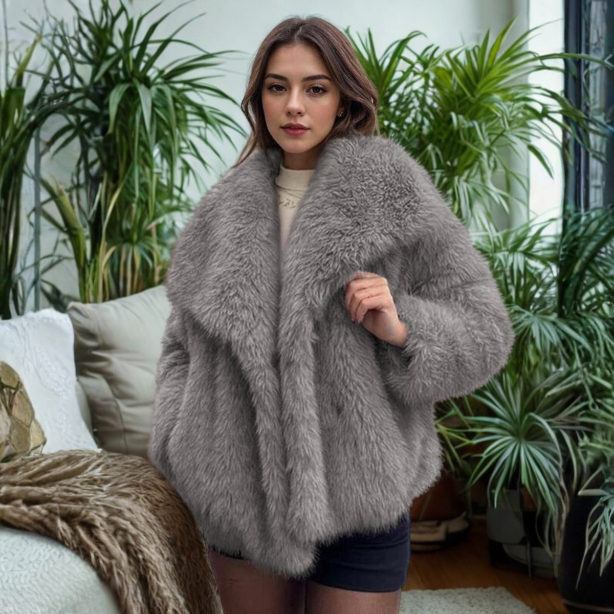 Black Warm Winter Coat for Women | Cold Weather Ready
