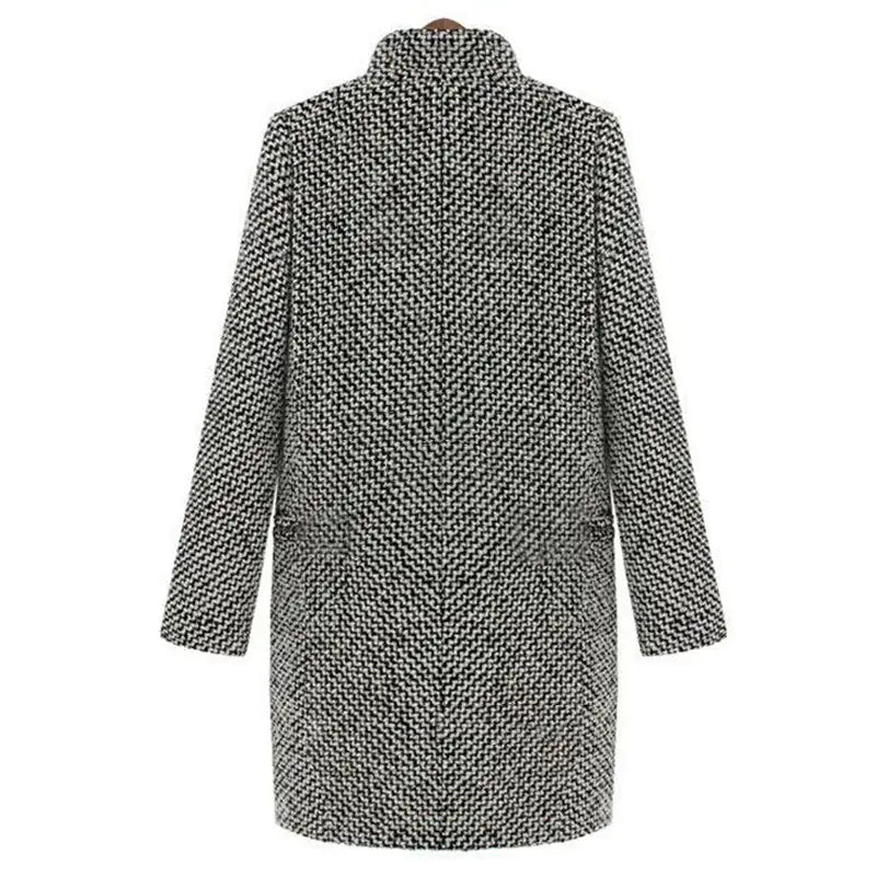 Wool Blend Winter Coat for Women | Button Front Oversized Cold Weather Ready