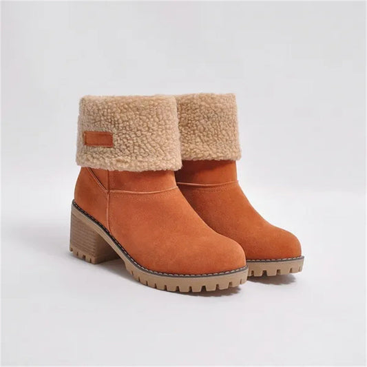 Suede Ankle Boots for Women | Block Heel Chunky Fall Booties
