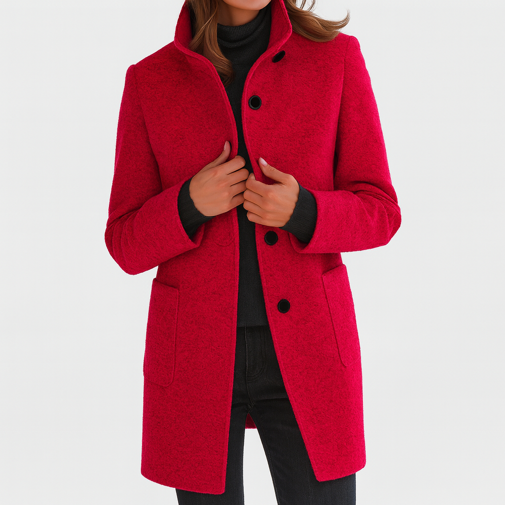 Gray Warm Winter Coat for Women | Cold Weather Ready