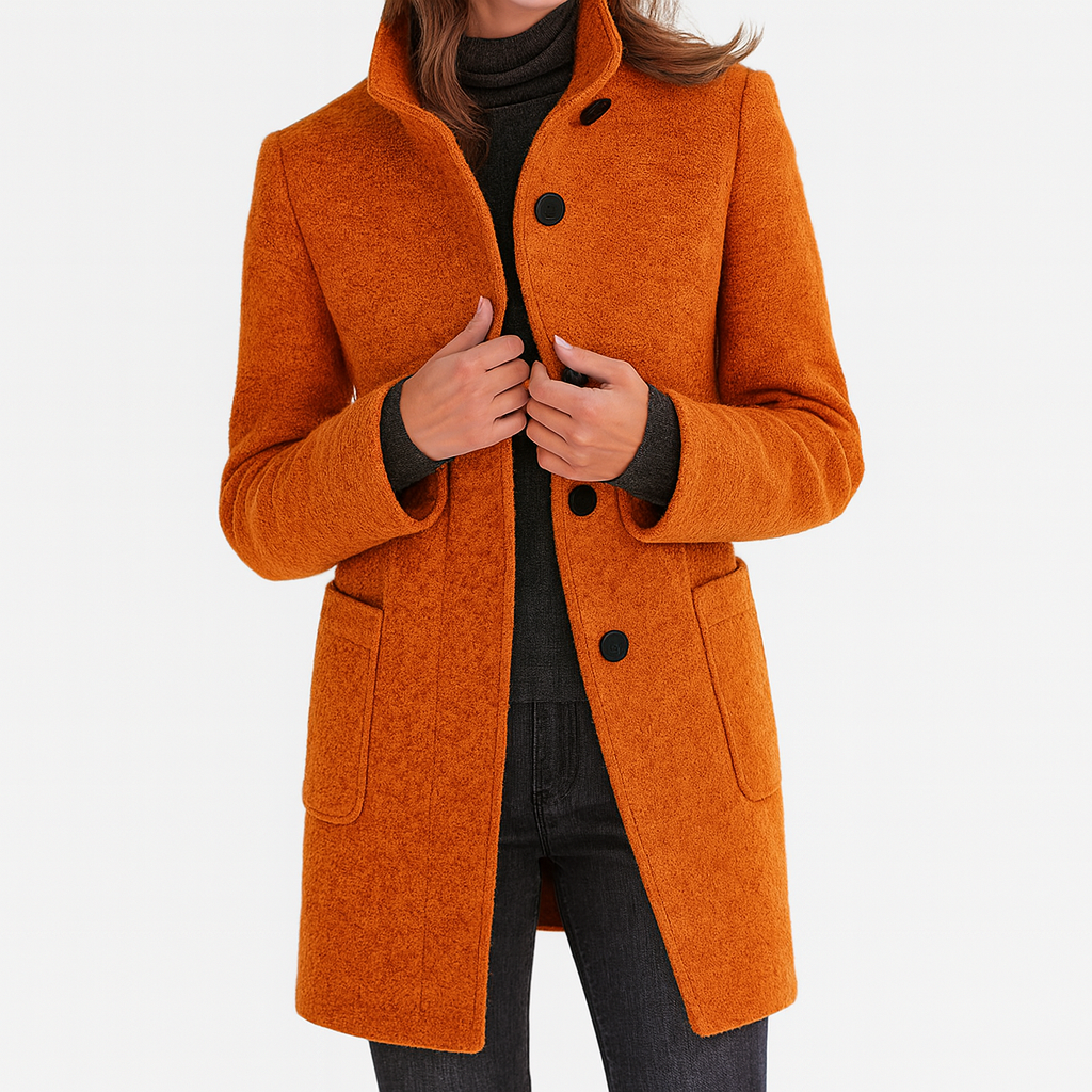 Gray Warm Winter Coat for Women | Cold Weather Ready
