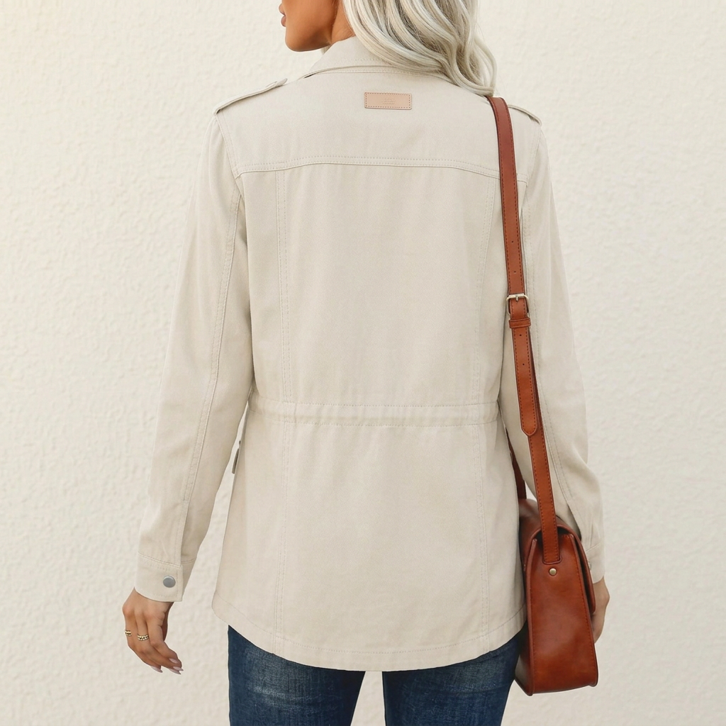 Classic Winter Jacket for Women | Side Zip Button Front Autumn Layering