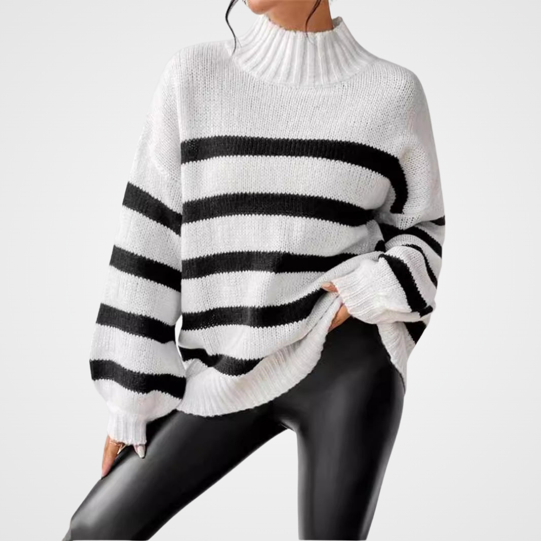 Turtleneck Sweater for Women | Side Zip Pull On Cold Weather Ready