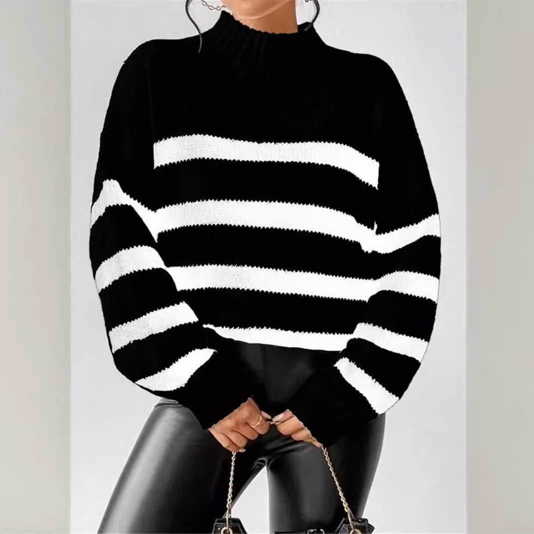 Turtleneck Sweater for Women | Side Zip Pull On Cold Weather Ready