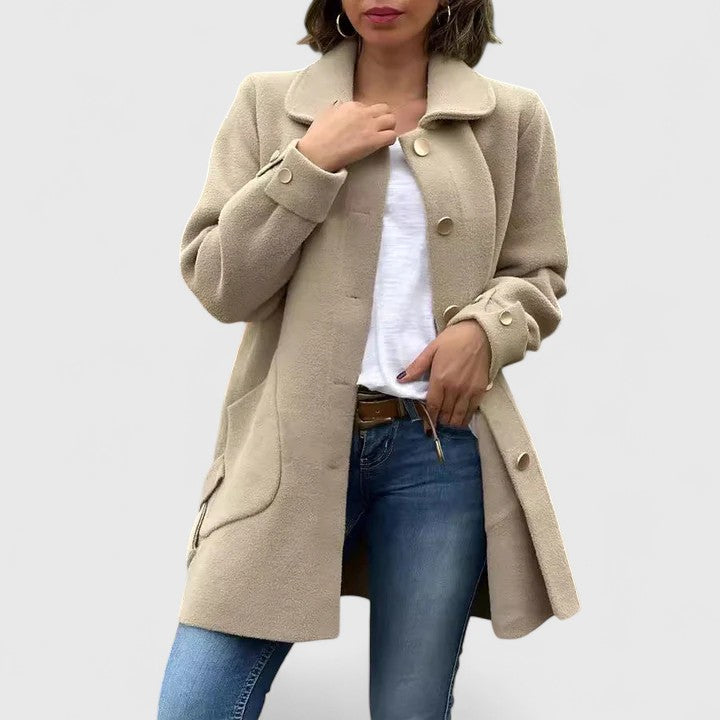Oversized Winter Coat for Women | Button Front Autumn Layering