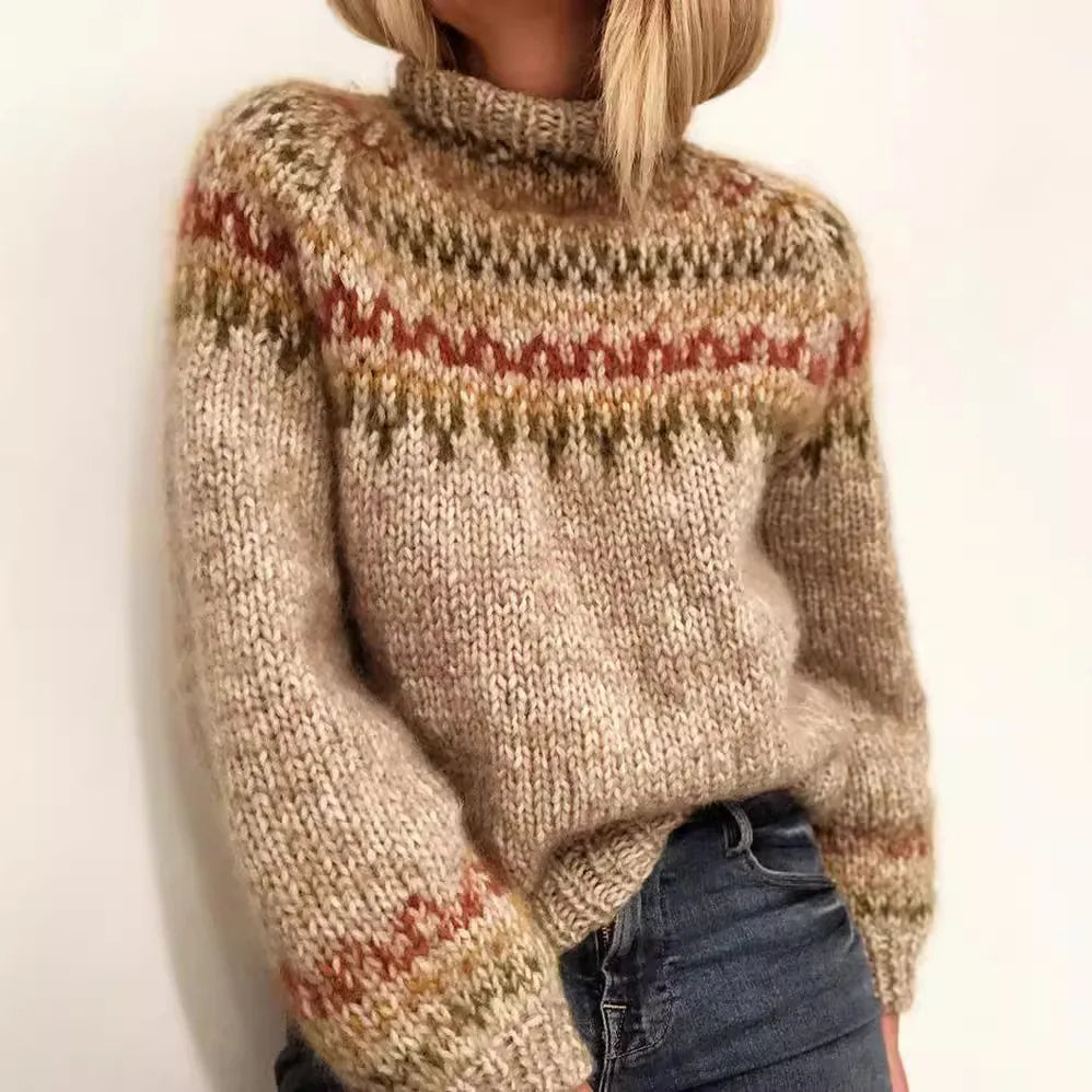Gray Turtleneck Sweater for Women | Cold Weather Ready