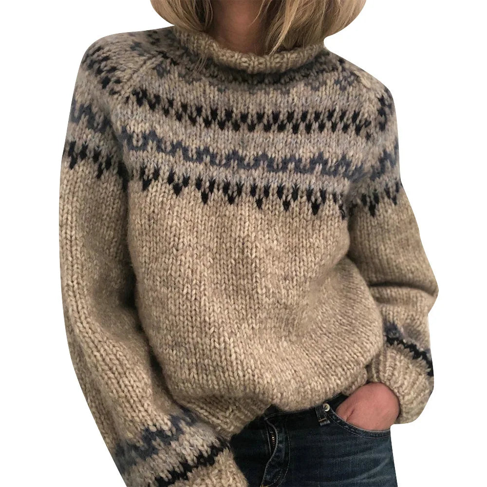 Gray Turtleneck Sweater for Women | Cold Weather Ready