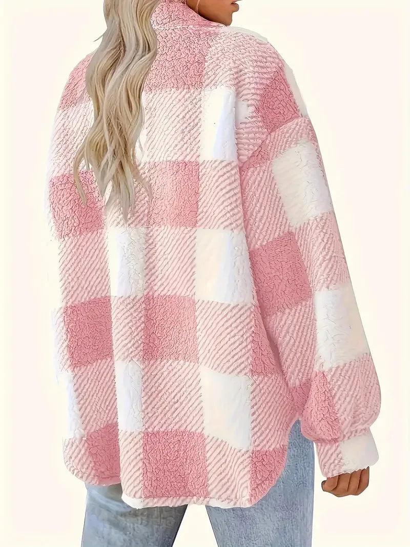 Plaid Fleece Jacket for Women | Fall & Winter 2026