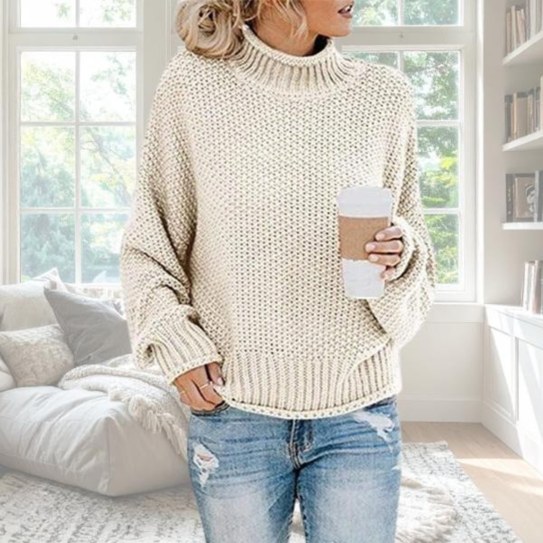 Turtleneck Sweater for Women | Ribbed Warm Winter Layer