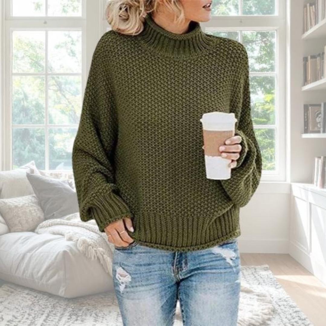 Turtleneck Sweater for Women | Ribbed Warm Winter Layer