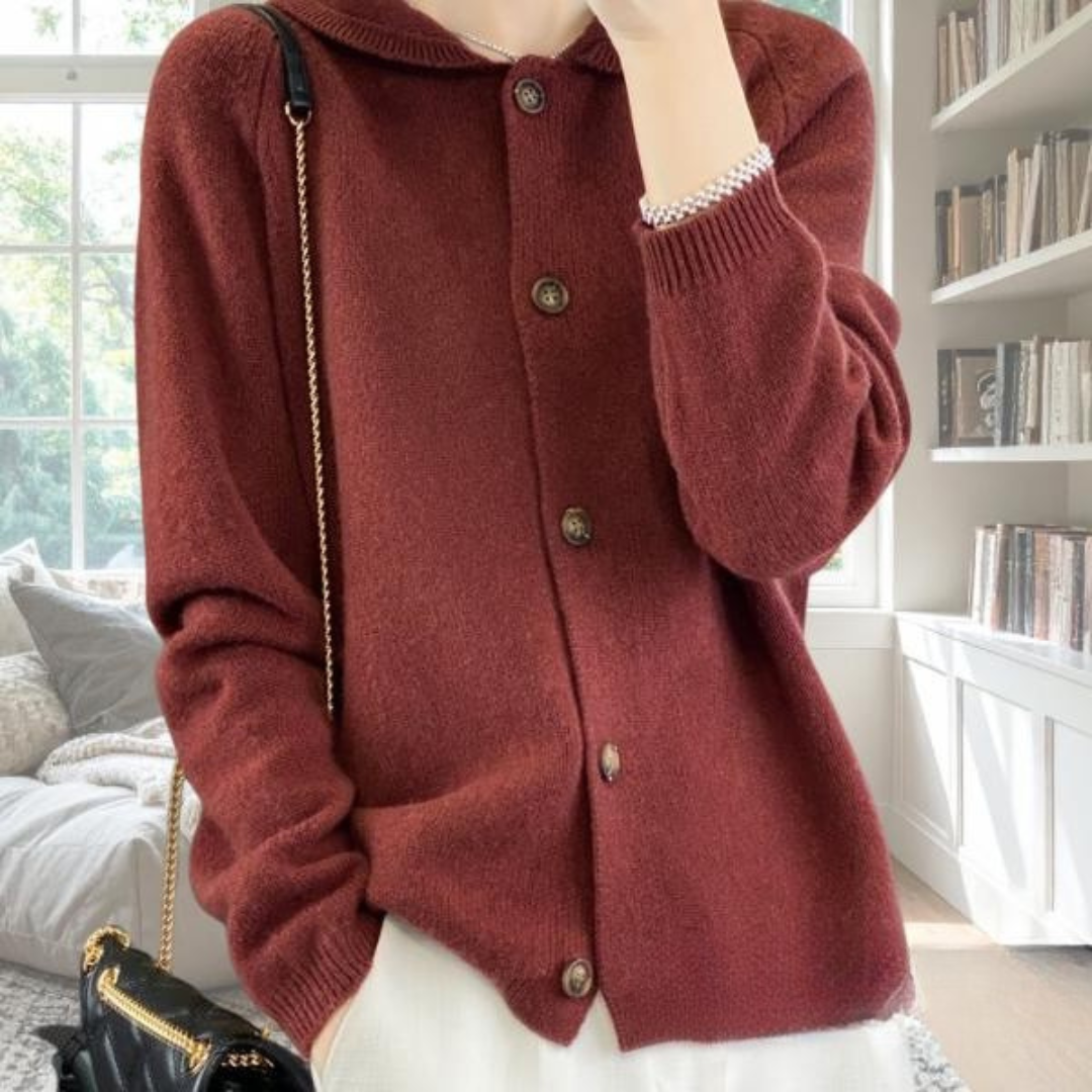 Oversized Cardigan for Women | Hooded Ribbed Cosy Winter Style