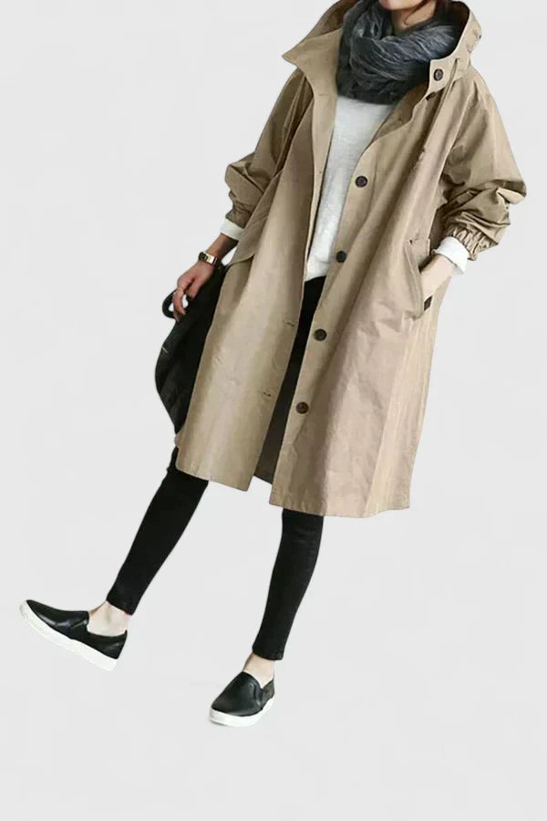 Hooded Winter Coat for Women | Oversized Autumn Layering