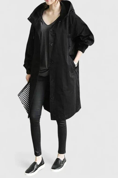 Hooded Winter Coat for Women | Oversized Autumn Layering