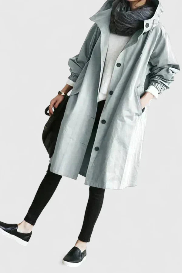 Hooded Winter Coat for Women | Oversized Autumn Layering