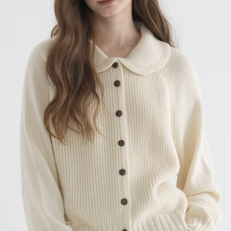 Button Front Cardigan for Women | Ribbed Cropped Fall & Winter 2026