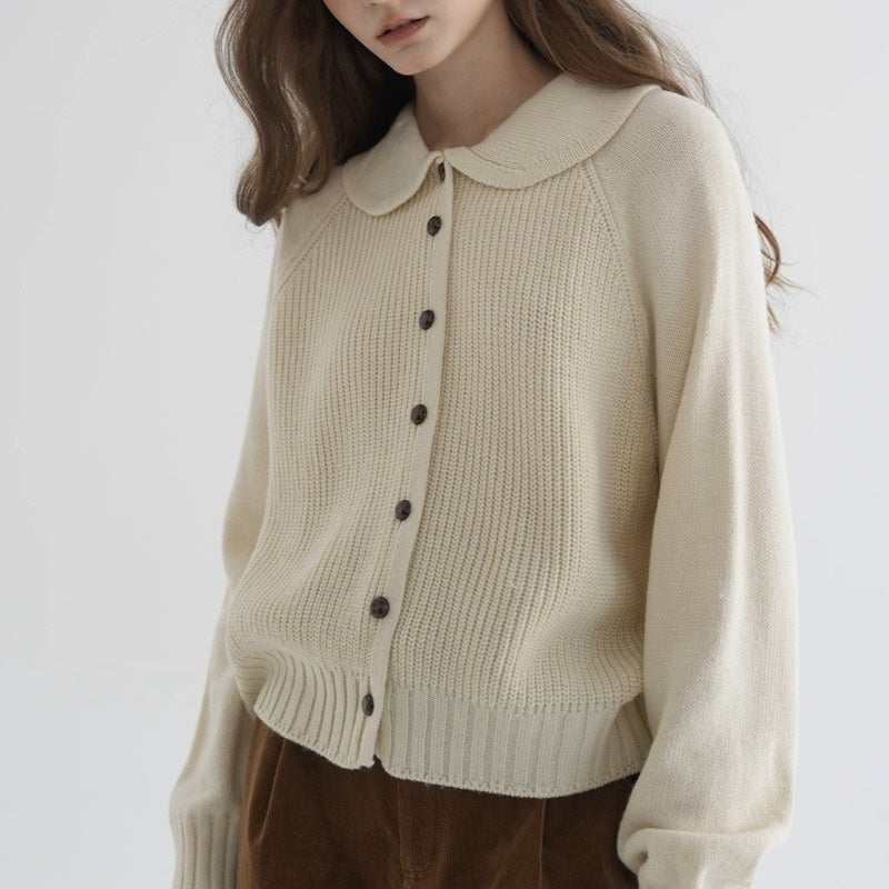 Button Front Cardigan for Women | Ribbed Cropped Fall & Winter 2026