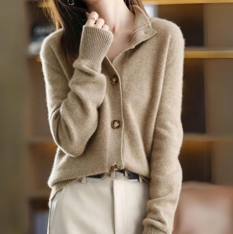 Button Front Cardigan for Women | Ribbed Cold Weather Ready