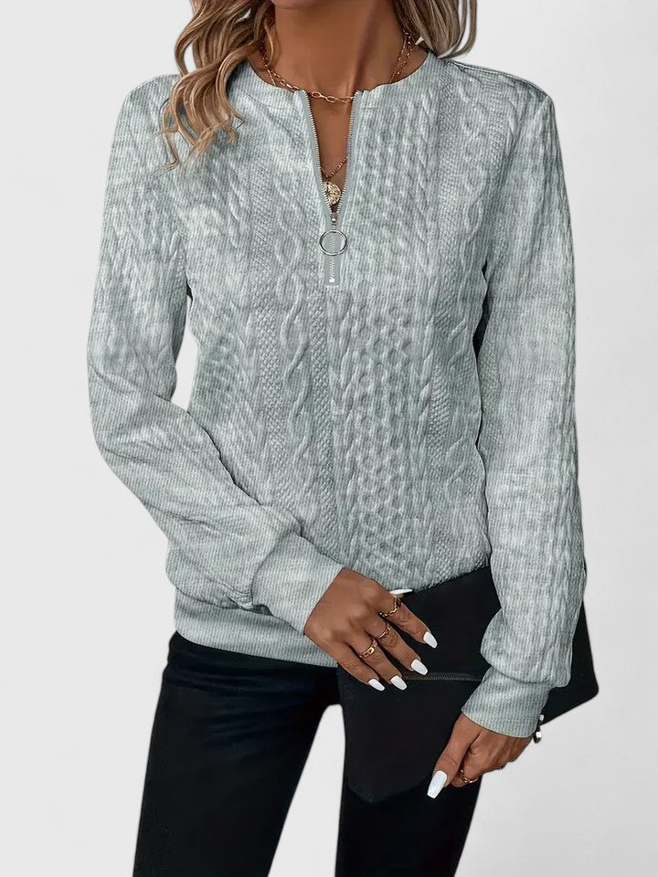 Turtleneck Sweater for Women | Ribbed Half Zip Warm Winter Layer