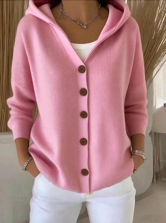 Oversized Cardigan for Women | Hooded Ribbed Warm Winter Layer
