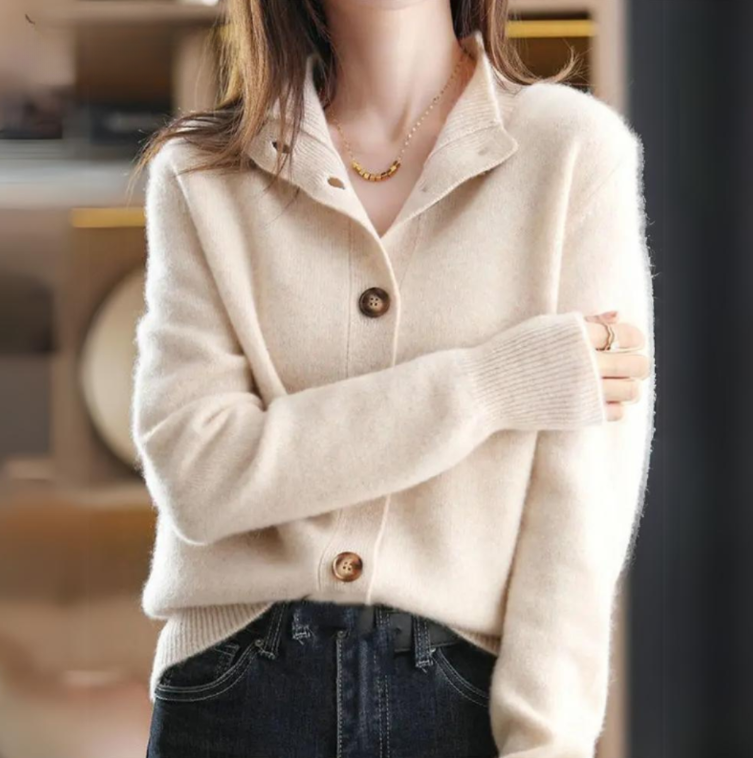 Button Front Cardigan for Women | Ribbed Cold Weather Ready