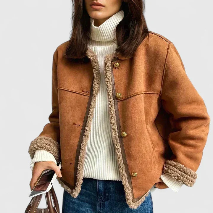 Classic Winter Jacket for Women | Button Front Autumn Layering