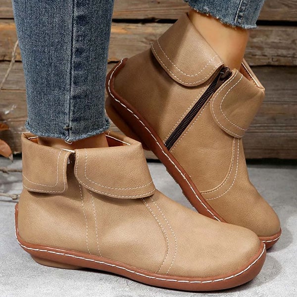 Warm Ankle Boots for Women | Side Zip Fall Booties