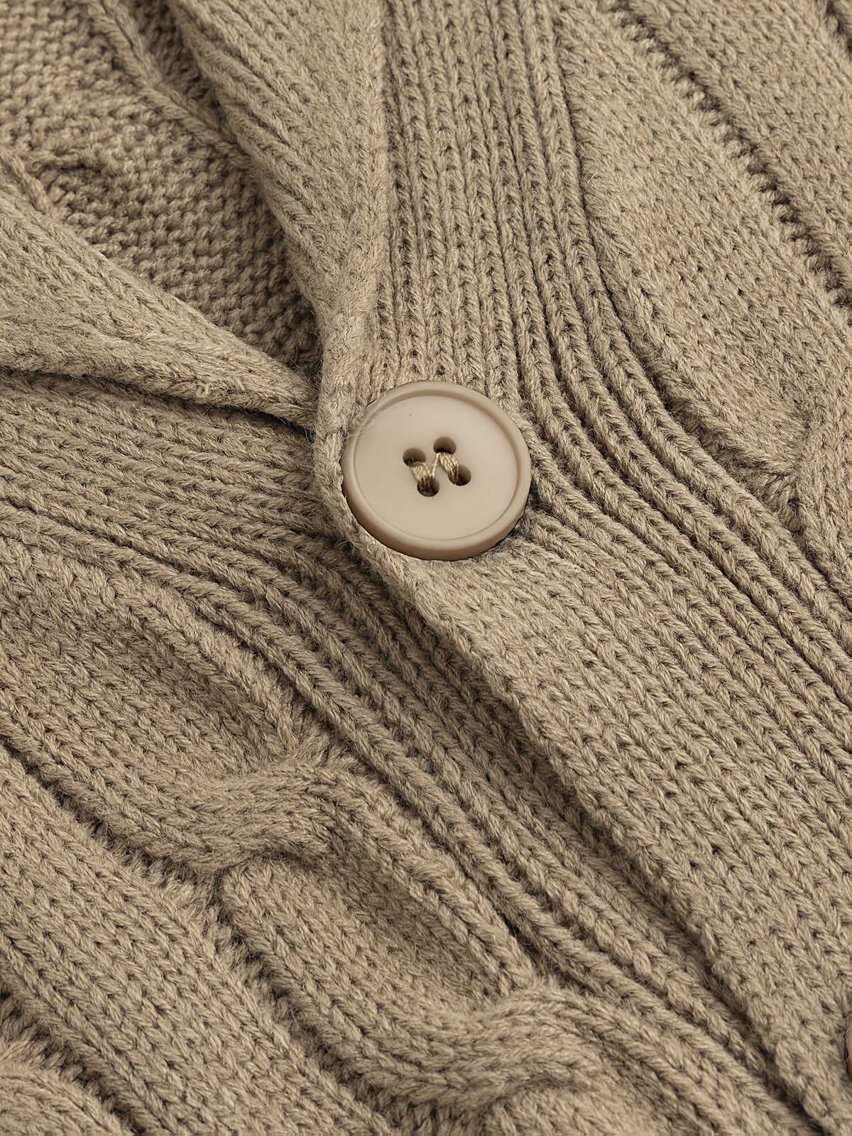 Cable Knit Cardigan for Men | Cold Weather Ready