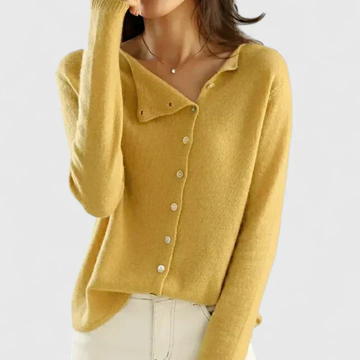 Button Front Cardigan for Women | Insulated Lightweight Autumn Layering