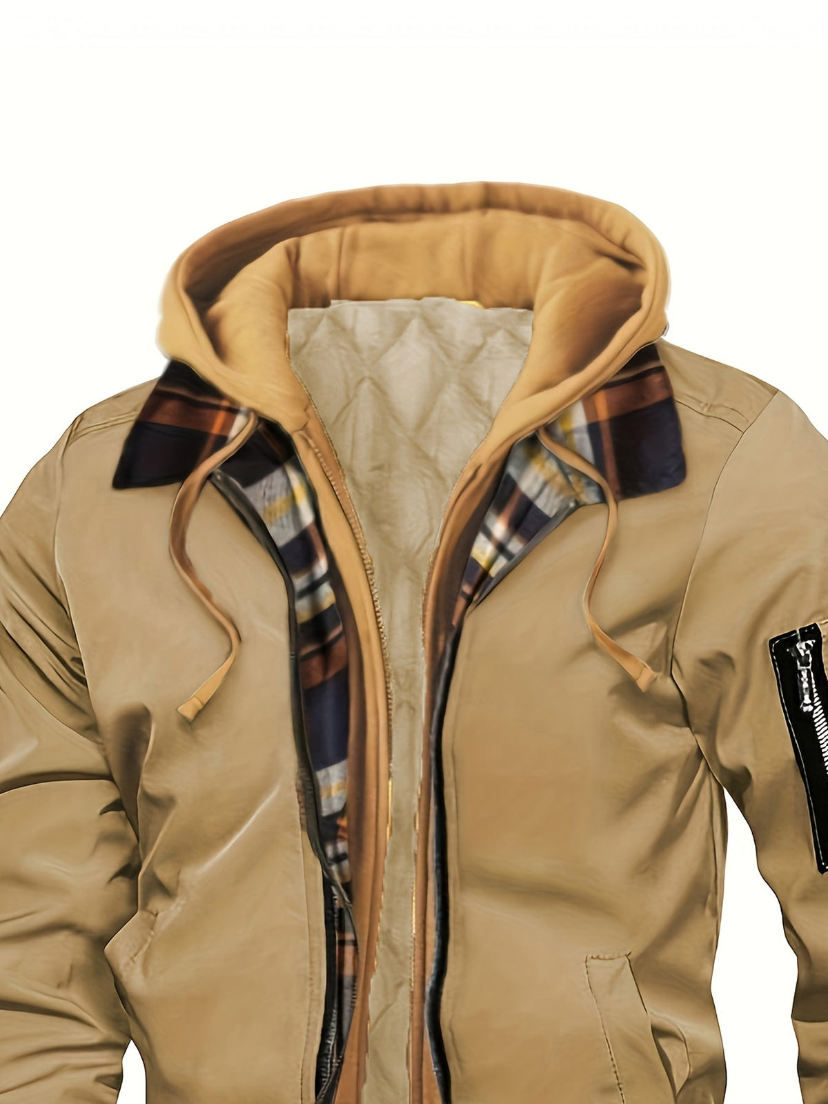 Hooded Winter Jacket for Women | Side Zip Ribbed Autumn Layering