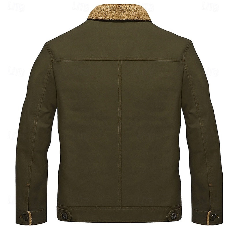 Sherpa Fleece Jacket for Men | Insulated Warm Winter Layer