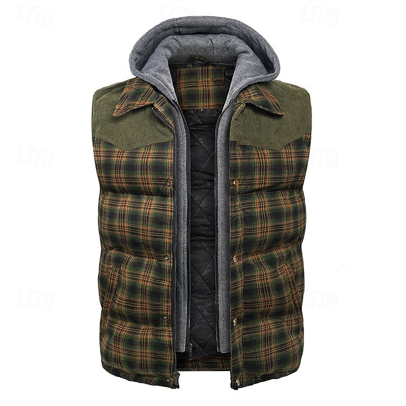 Hooded Puffer Jacket for Men | Quilted Insulated Cosy Winter Style