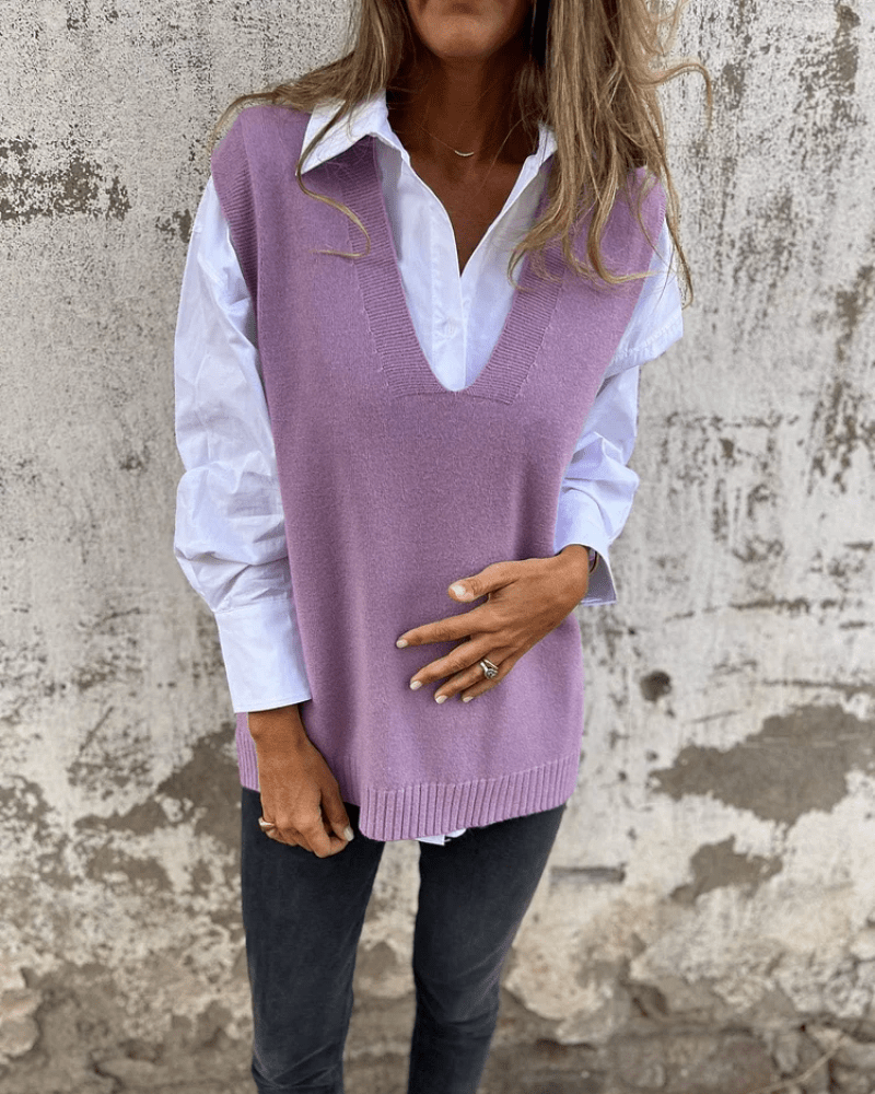 Everyday Puffer Vest for Women | V Neck Cosy Winter Style