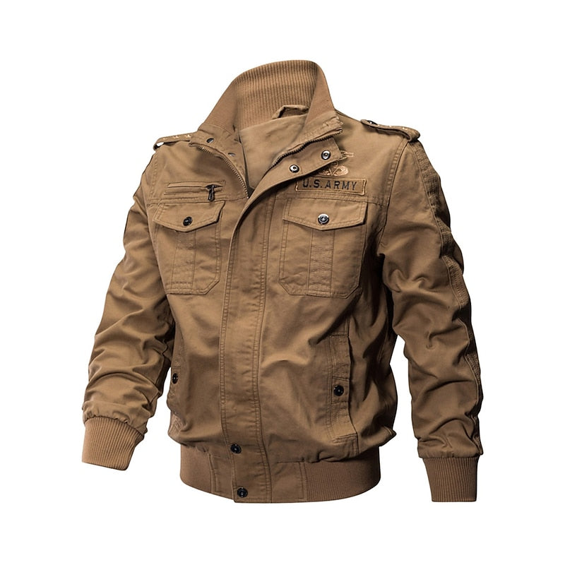 Insulated Winter Jacket for Men | Ribbed Full Zip Autumn Layering