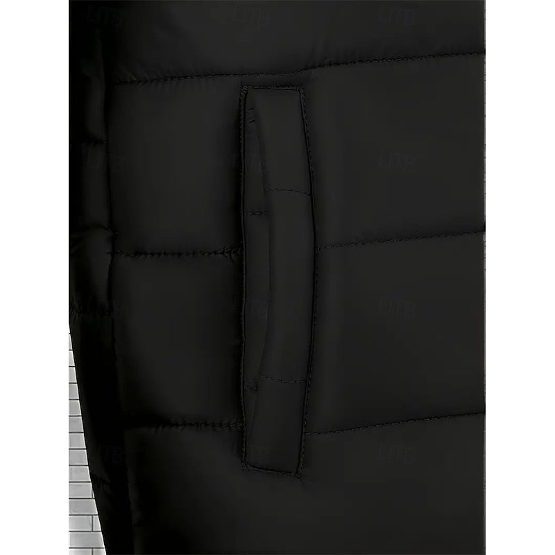 Hooded Puffer Jacket for Men | Quilted Insulated Autumn Layering