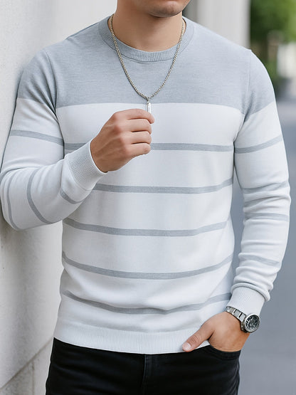 Everyday Sweater for Men | Stretch Crew Neck Autumn Layering