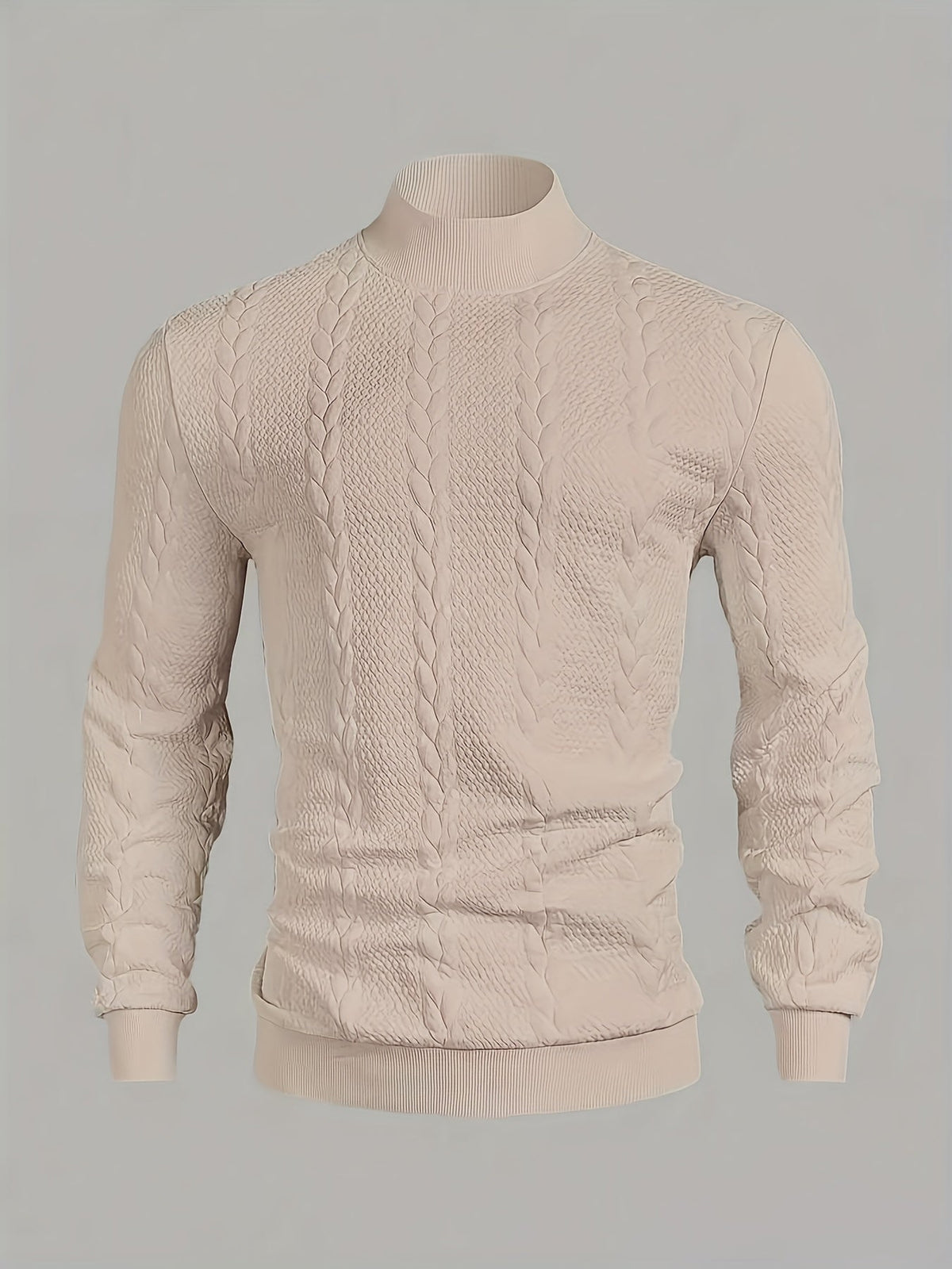 Turtleneck Sweatshirt for Men | Ribbed Cosy Winter Style