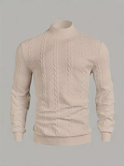 Turtleneck Sweatshirt for Men | Ribbed Cosy Winter Style