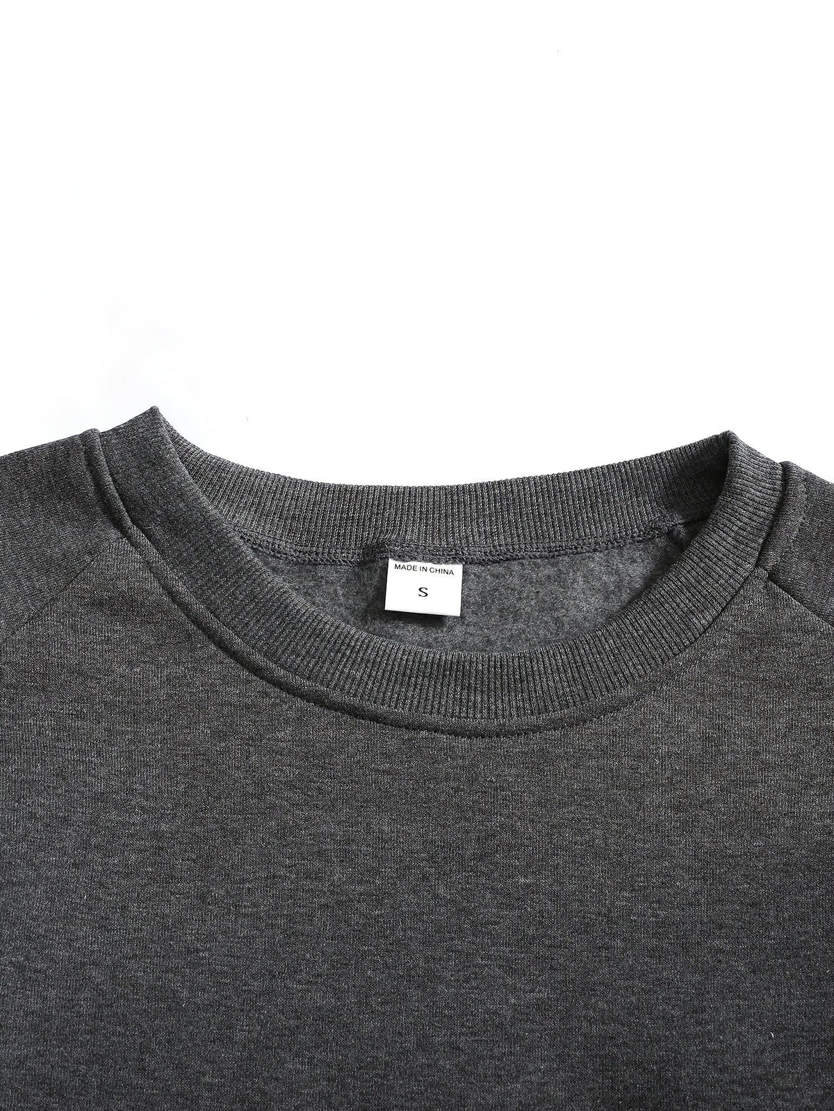 Everyday Sweatshirt for Men | Ribbed Crew Neck Autumn Layering