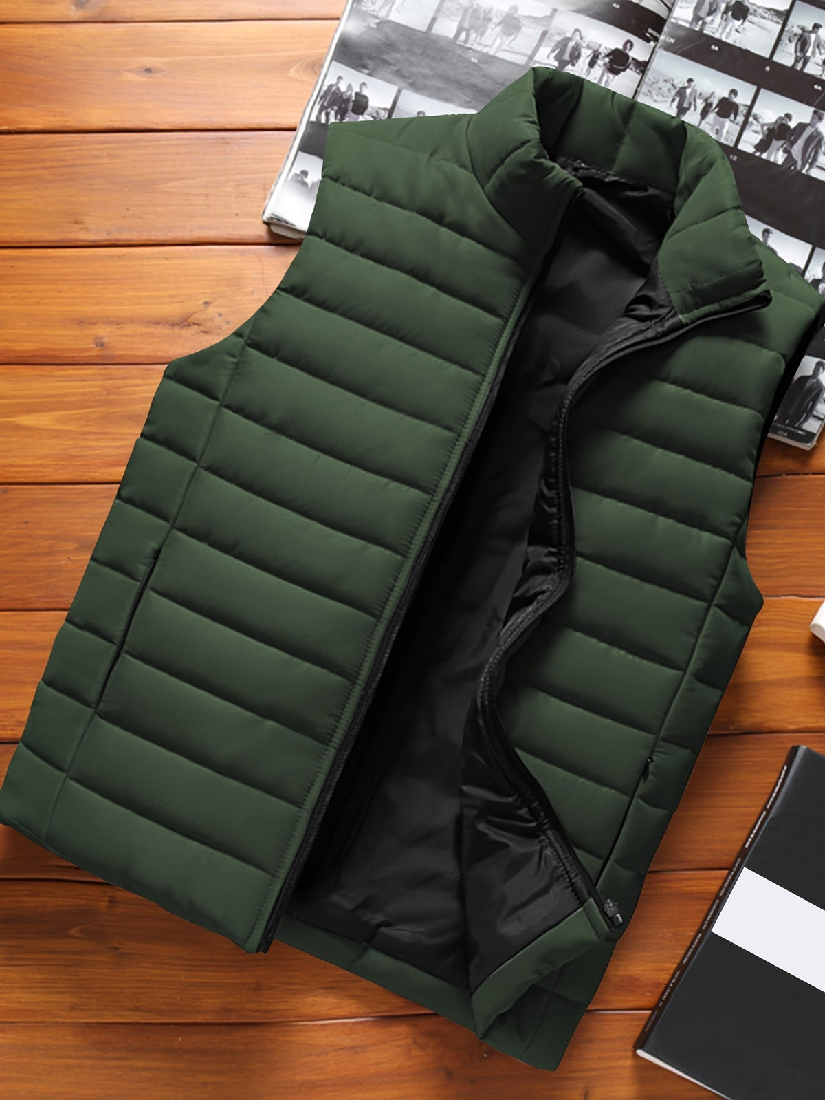 Lightweight Quilted Jacket for Men | Side Zip Cosy Winter Style