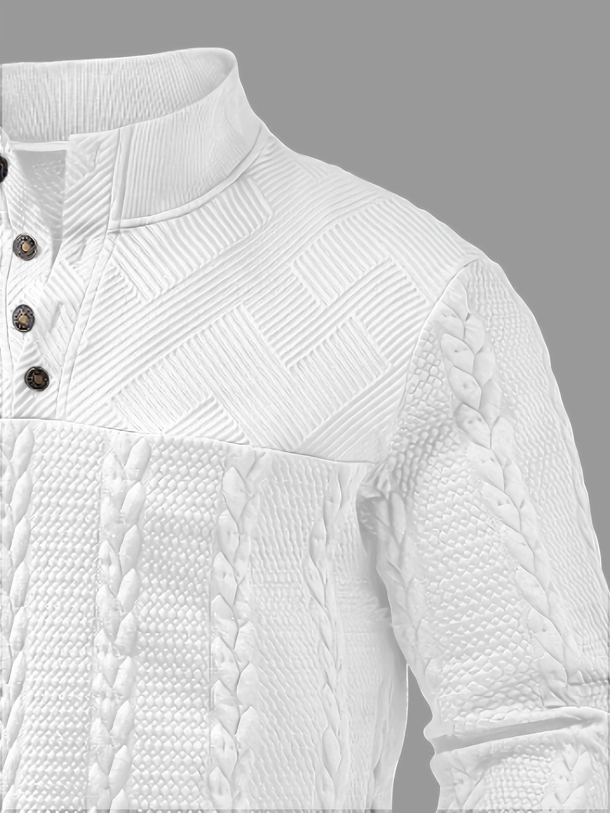 Cosy Sweater for Women | Button Front Funnel Neck Cold Weather Ready