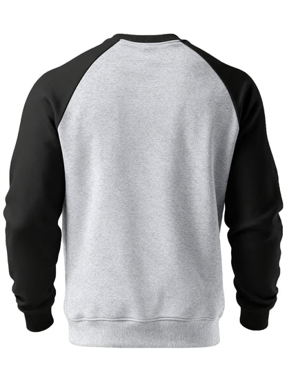 Everyday Sweatshirt for Men | Ribbed Crew Neck Autumn Layering