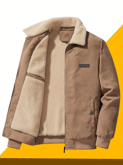Oversized Puffer Jacket for Men | Side Zip Fleece Lined Fall & Winter 2026