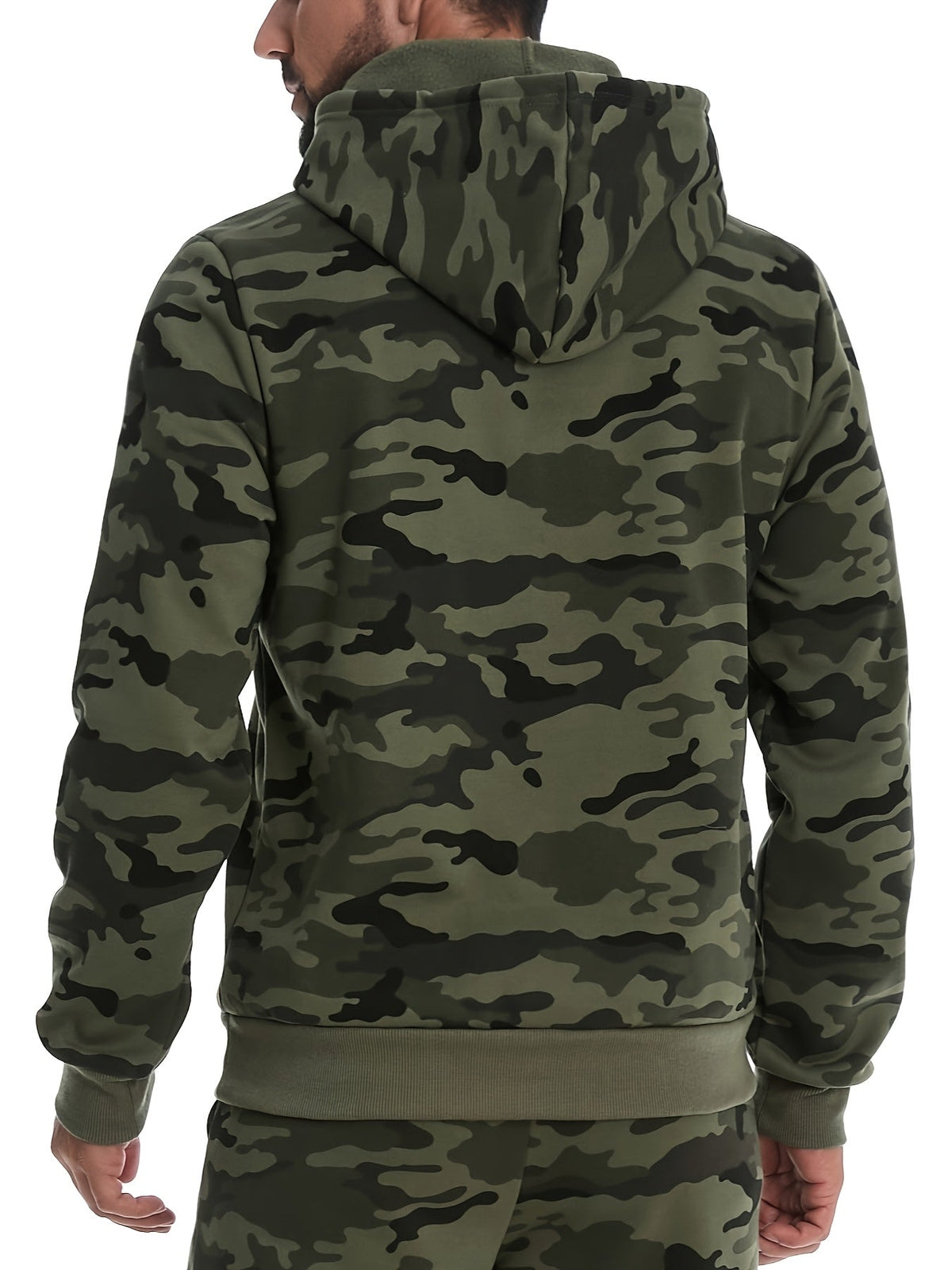 Hooded Hoodie for Men | Side Zip Drawstring Autumn Layering