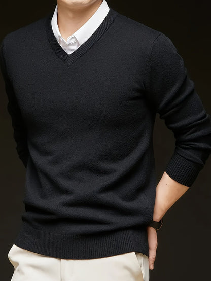 Warm Sweater for Men | V Neck Cosy Winter Style